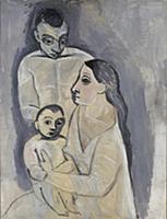 Man, woman and child, 1906 (oil on canvas) , artis