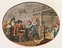 XCF307347 Russian Peasant Hut, 1798 (hand-coloured