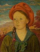 HGH3359364 Portrait of a Young Girl (Olivia Cauldw