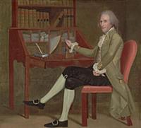 HGH3359393 Portrait of David Baldwin, 1790 (oil on