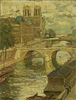 HGH3359397 Notre Dame, 1904 (oil on panel) by Morr