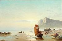 HGH3359357 Coast of Labrador, 1866 (oil on canvas)