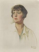 HGH3359370 Portrait of Ruth Pine Furniss, 1928 (oi