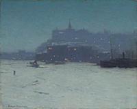 HGH3359356 Quebec from the Harbor, c.1910 (oil on 