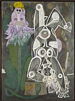 HGH3359387 Lion and Acrobat, 1947 (oil on canvas) 