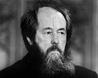 Aleksandr Solzhenitsyn, London, 1983 (b/w photo)