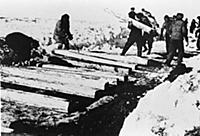 USSR, Gulag Prisoners Working on Construction of t