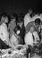 2765064 Joan Miro with his grandchildren at his 75