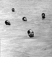 3900645 Chairman Mao Zedong swimming in the Yangtz