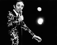 3615469 Charles Aznavour in concert, 1950 (b/w pho