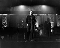 3615470 Charles Aznavour on the stage, 1968 (b/w p