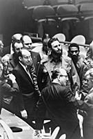 1766067 Fidel Castro at a meeting of the United Na