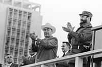 1148412 Fidel Castro And Leonid Brezhnev In Havana