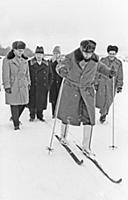 1148317 Nikita Khrushchev And Fidel Castro On Skis