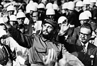 3904722 Fidel Castro of Cuba with President Salvad