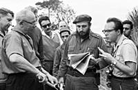 1148824 Nikolai Podgorny And Fidel Castro During A