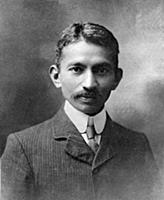 2632448 Gandhi in London, England, 1909 (b/w photo