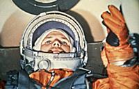 3905575 Cosmonaut Yuri Gagarin Inside the Vostok 1