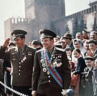 3906832 Soviet Cosmonauts Yuri Gagarin (Right) and