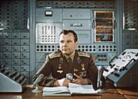 3906882 Yuri Gagarin During a Television Broadcast