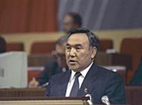 3472284 Nursultan Nazarbayev speaking at the 27th 