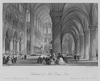 3649455 Cathedral of Notre Dame, Paris (engraving)