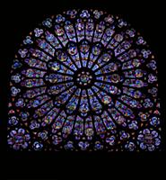 PC347117 The North Rose window depicting Kings and