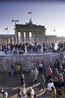 Fall of the Berlin Wall in November 1989: East and