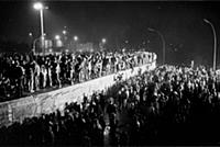 Fall of the Berlin Wall in November 1989: East and