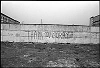 'Thank you Gorby', graffiti on the Berlin Wall, 19