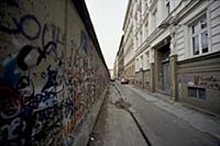 Fall of the Berlin Wall in November 1989: view of 