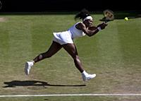 London - July 10: Serena Williams (USA) [1] in act