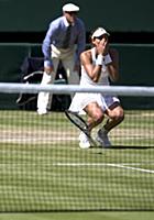 London - July 10: Garbine Muguruza (ESP) [20] in a