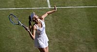 London - July 10: Maria Sharapova (RUS) [4] in act