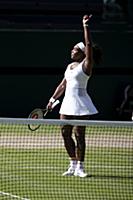 London - July 10: Serena Williams (USA) [1] in act