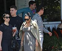 West Hollywood CA July 16: Kim Kardashian West lea