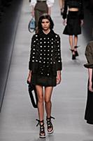 A model walks in the Fendi Ready to wear show Spri