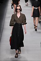 A model walks in the Fendi Ready to wear show Spri