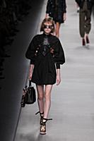 A model walks in the Fendi Ready to wear show Spri