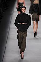 A model walks in the Fendi Ready to wear show Spri