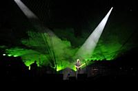 LONDON, ENGLAND - SEPTEMBER 23: David Gilmour perf