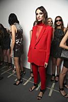 Models backstage at the Costume National Ready-to-