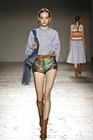 A model walks in the Cristiano Burani Ready-to-wea