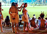 Xerente girls during the first World Indigenous Ga