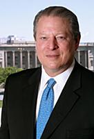 Al Gore photographed in his suite at the Four Seas