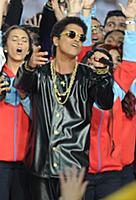 SAN FRANCISCO, CA - FEBRUARY 7: Bruno Mars perform