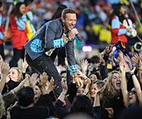 SAN FRANCISCO, CA - FEBRUARY 7: Chris Martin of Co