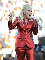 SAN FRANCISCO, CA - FEBRUARY 7: Lady Gaga sings th