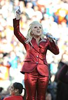 SAN FRANCISCO, CA - FEBRUARY 7: Lady Gaga sings th