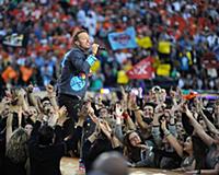 SAN FRANCISCO, CA - FEBRUARY 7: Chris Martin of Co